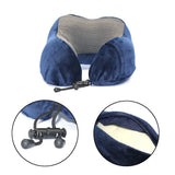 U Shaped Memory Foam Travel Pillow with Massage Function